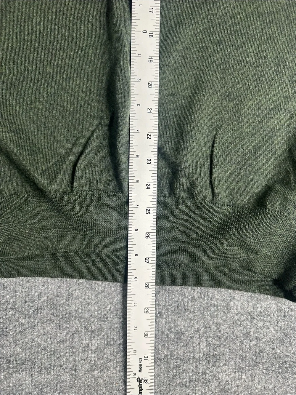 Jos. A. Bank Men's Quarter-Zip Sweater in Forest Green 100% Merino Wool